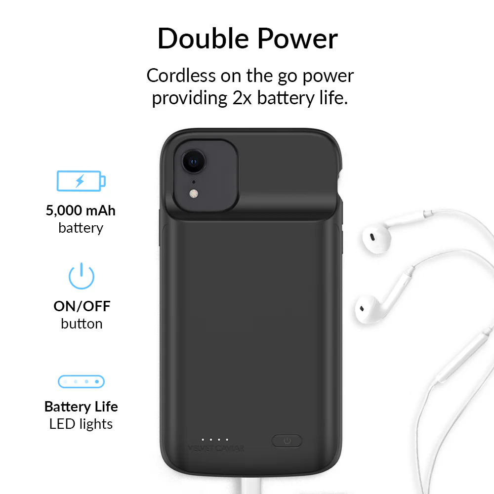 Black iPhone Charging Case - Image 3