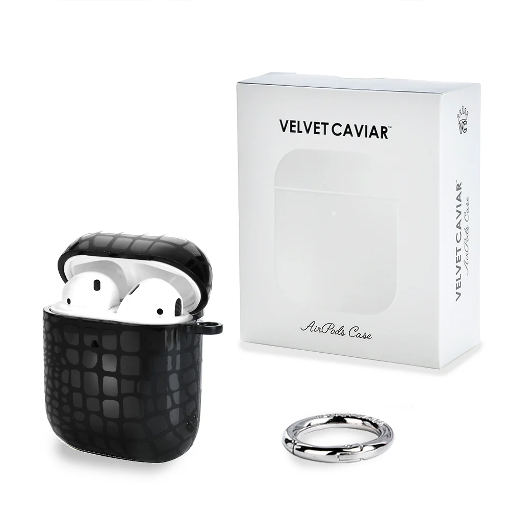 Black Croc AirPod Case - Image 5