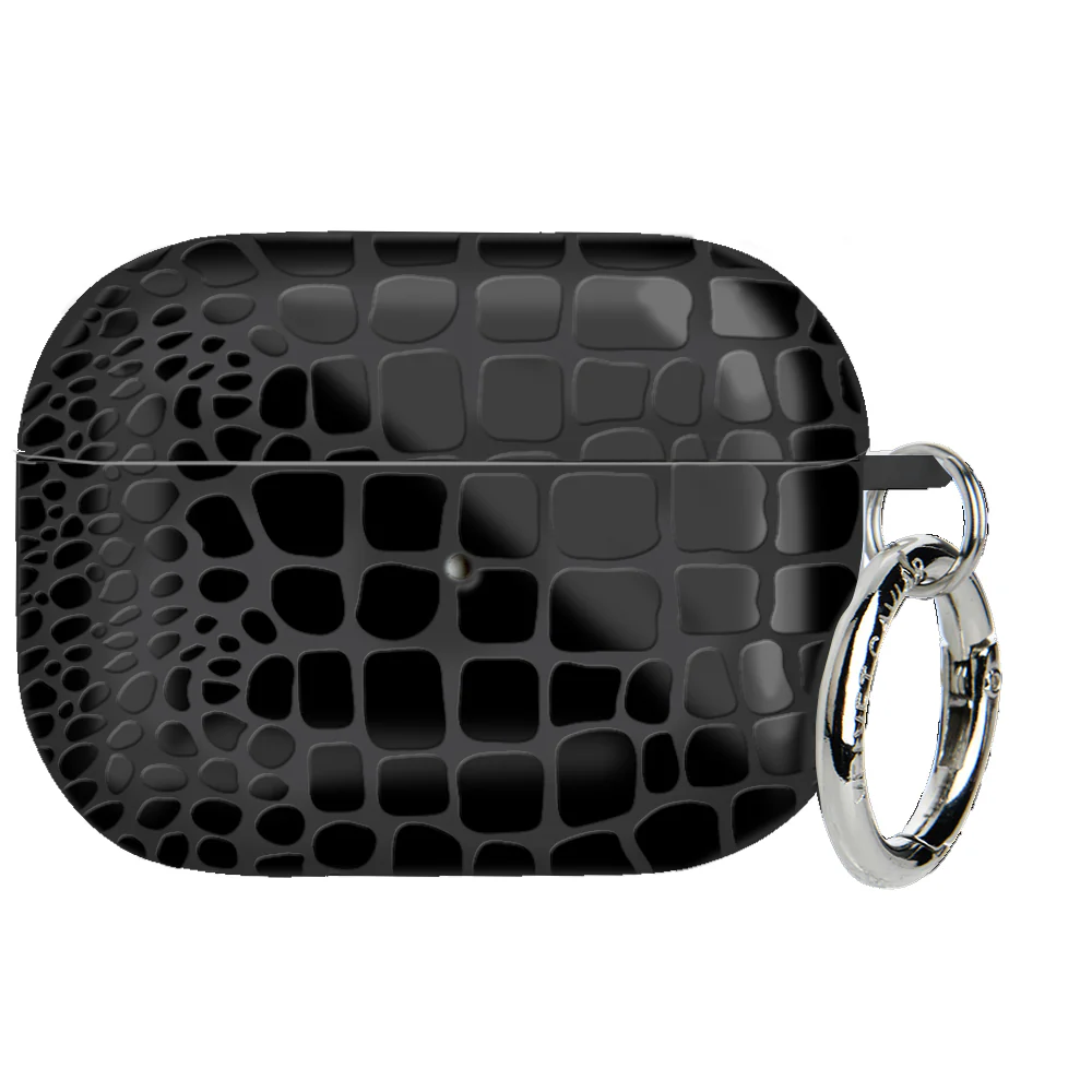 Black Croc AirPod Case - Image 6
