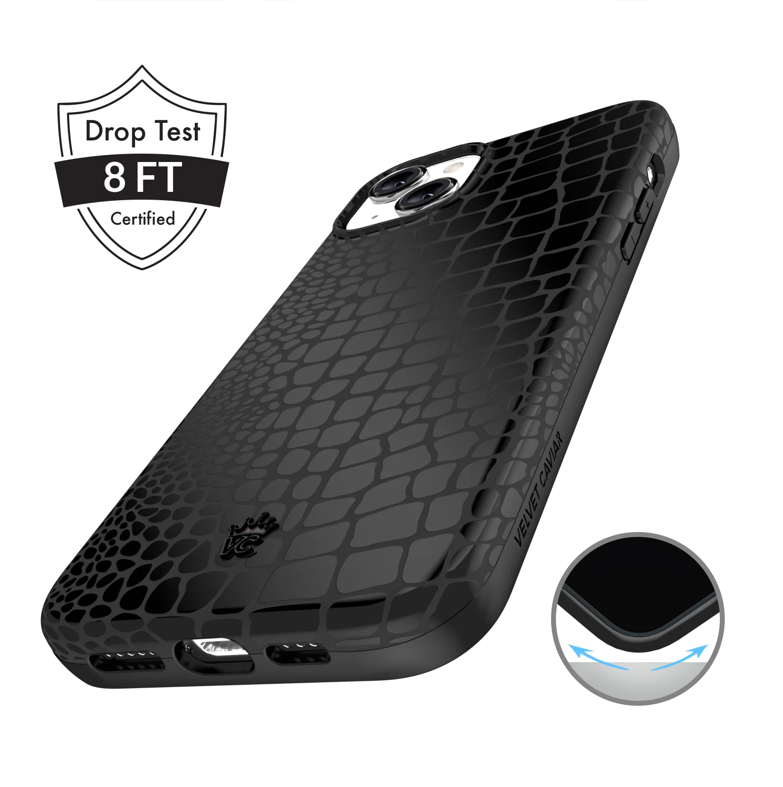 Black Croc iPhone Case - Image 101