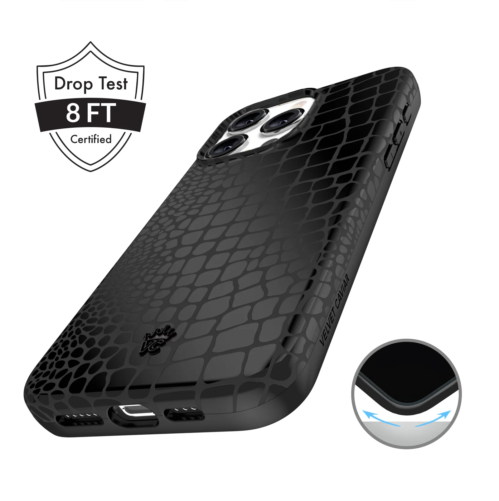Black Croc iPhone Case - Image 113