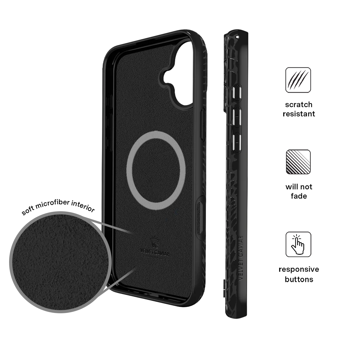 Black Croc iPhone Case - Image 120