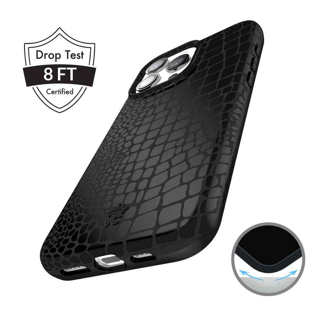 Black Croc iPhone Case - Image 125