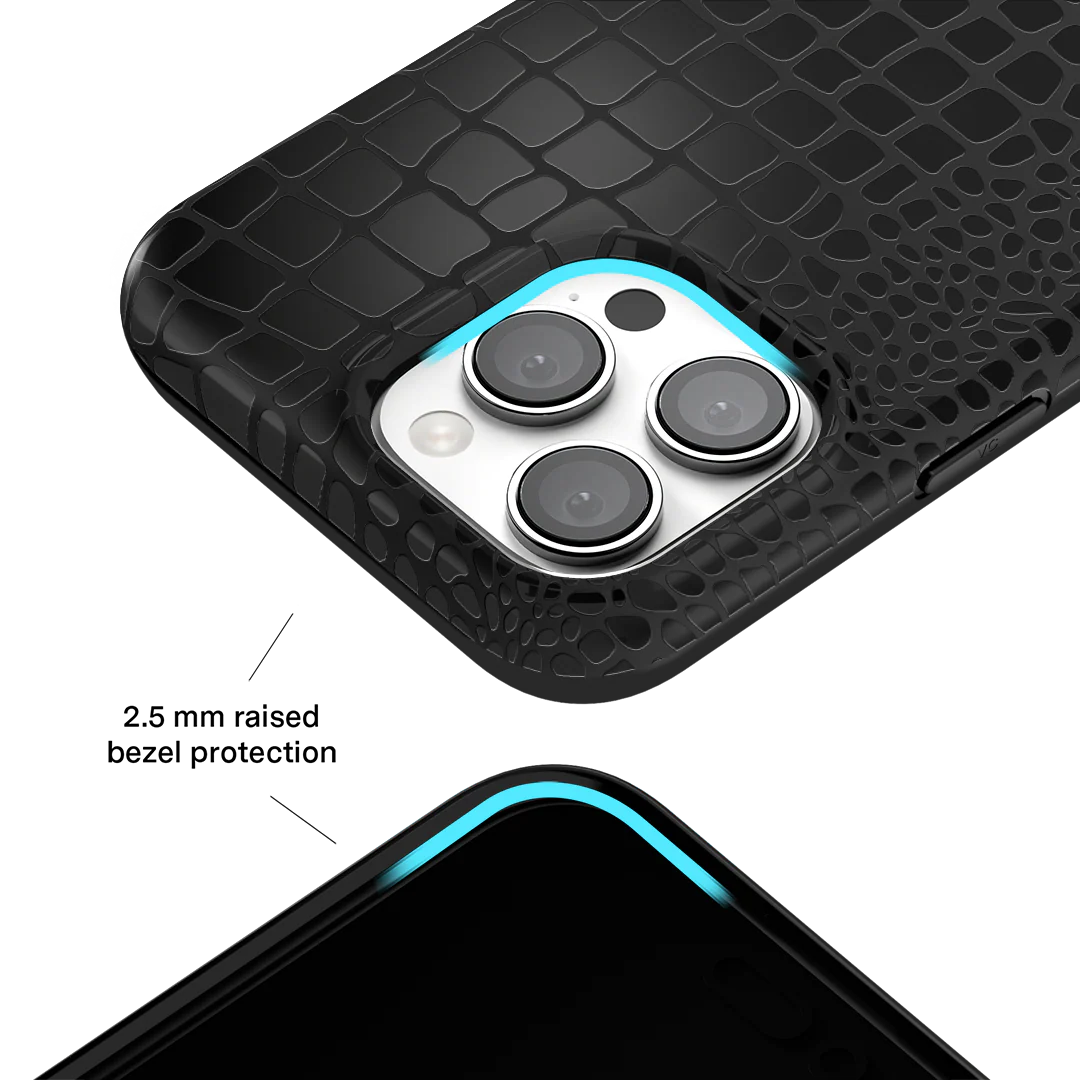 Black Croc iPhone Case - Image 129
