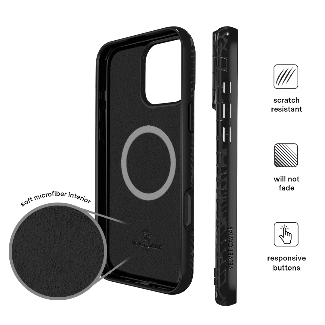 Black Croc iPhone Case - Image 132