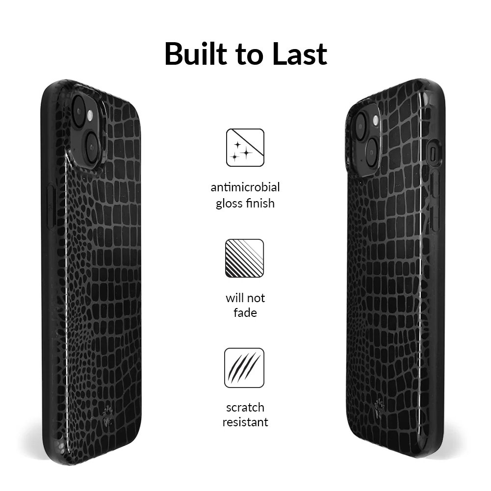 Black Croc iPhone Case - Image 23
