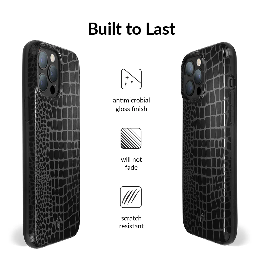 Black Croc iPhone Case - Image 41