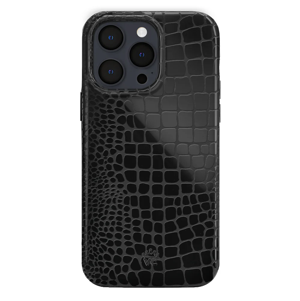 Black Croc iPhone Case - Image 7