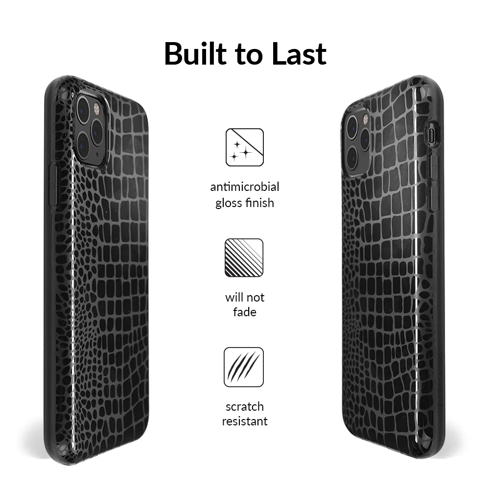 Black Croc iPhone Case - Image 83