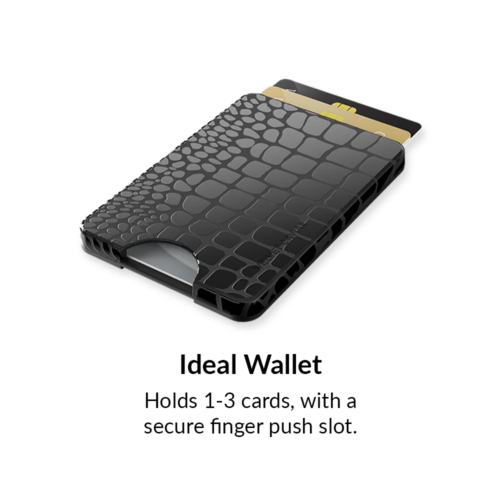 Black Croc MagSafe Wallet - Image 3