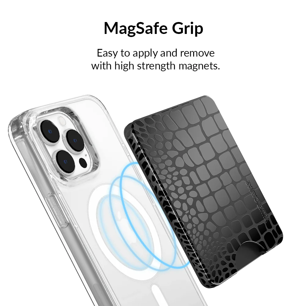 Black Croc MagSafe Wallet - Image 4
