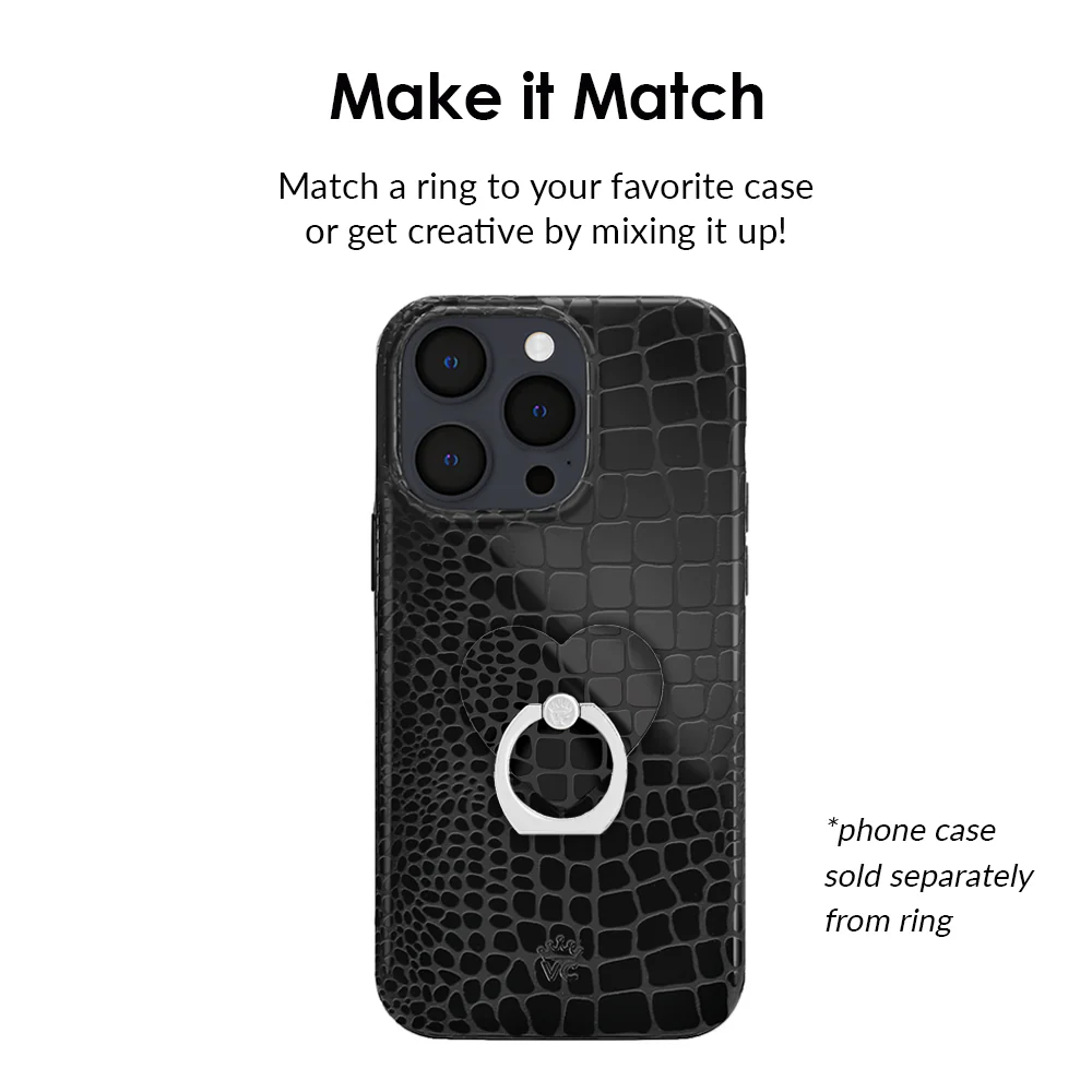 Black Croc Phone Ring - Image 3