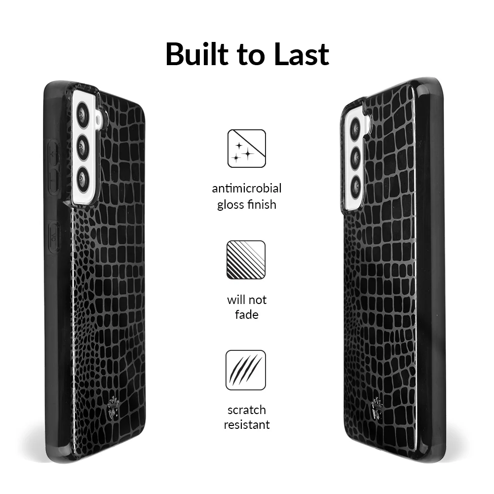 Black Croc Samsung Case - Image 10