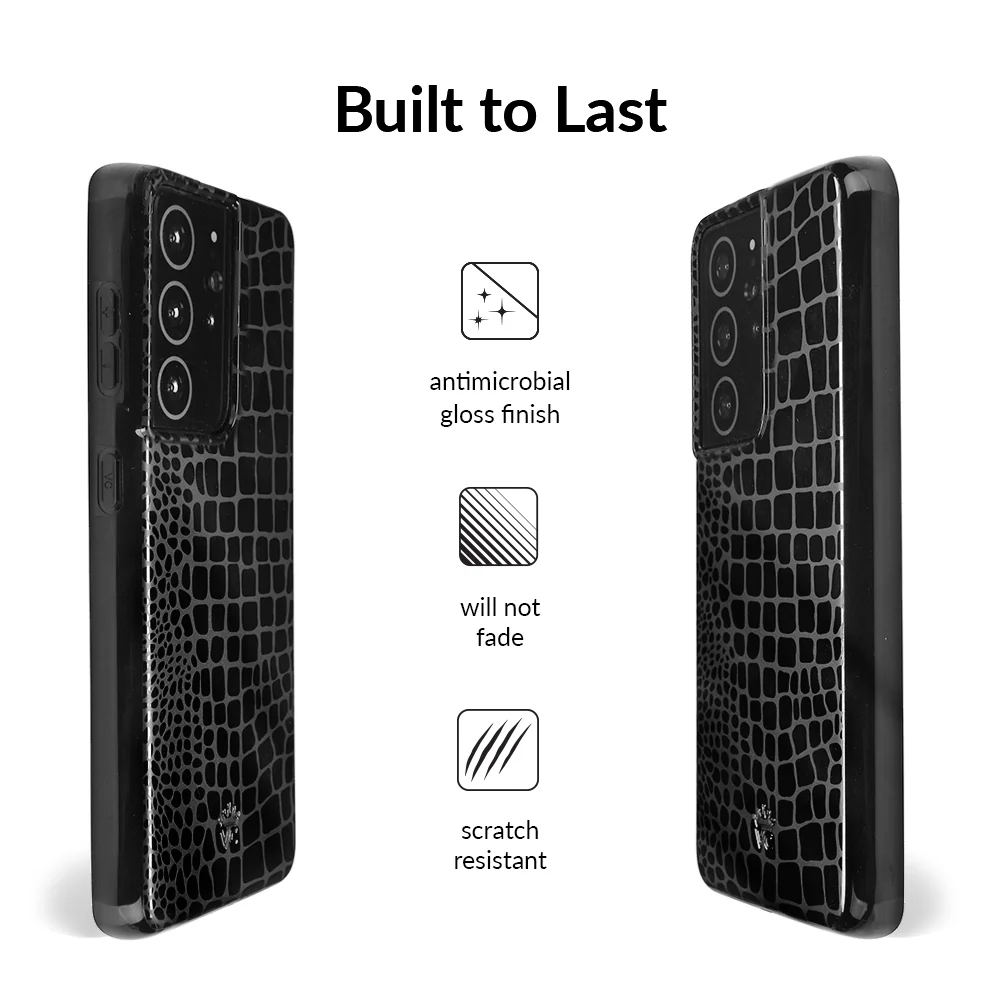 Black Croc Samsung Case - Image 16