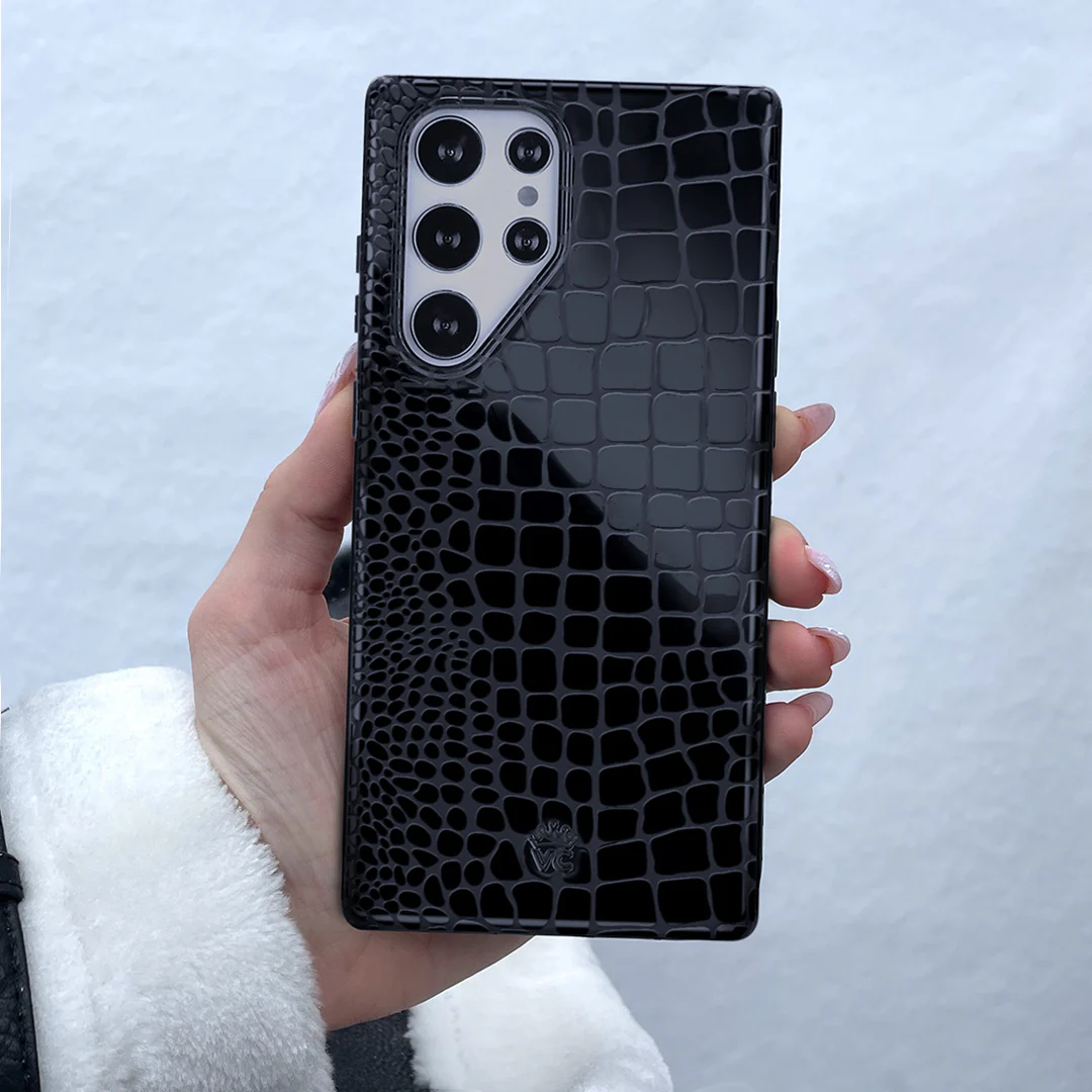 Black Croc Samsung Case - Image 2