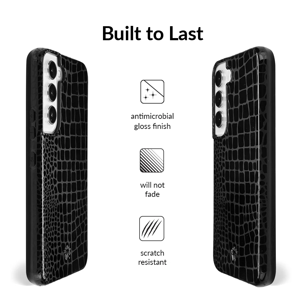 Black Croc Samsung Case - Image 22