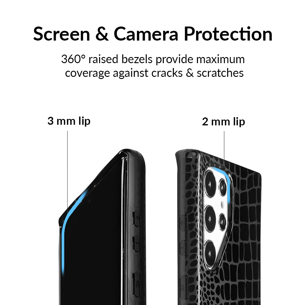 Black Croc Samsung Case - Image 33
