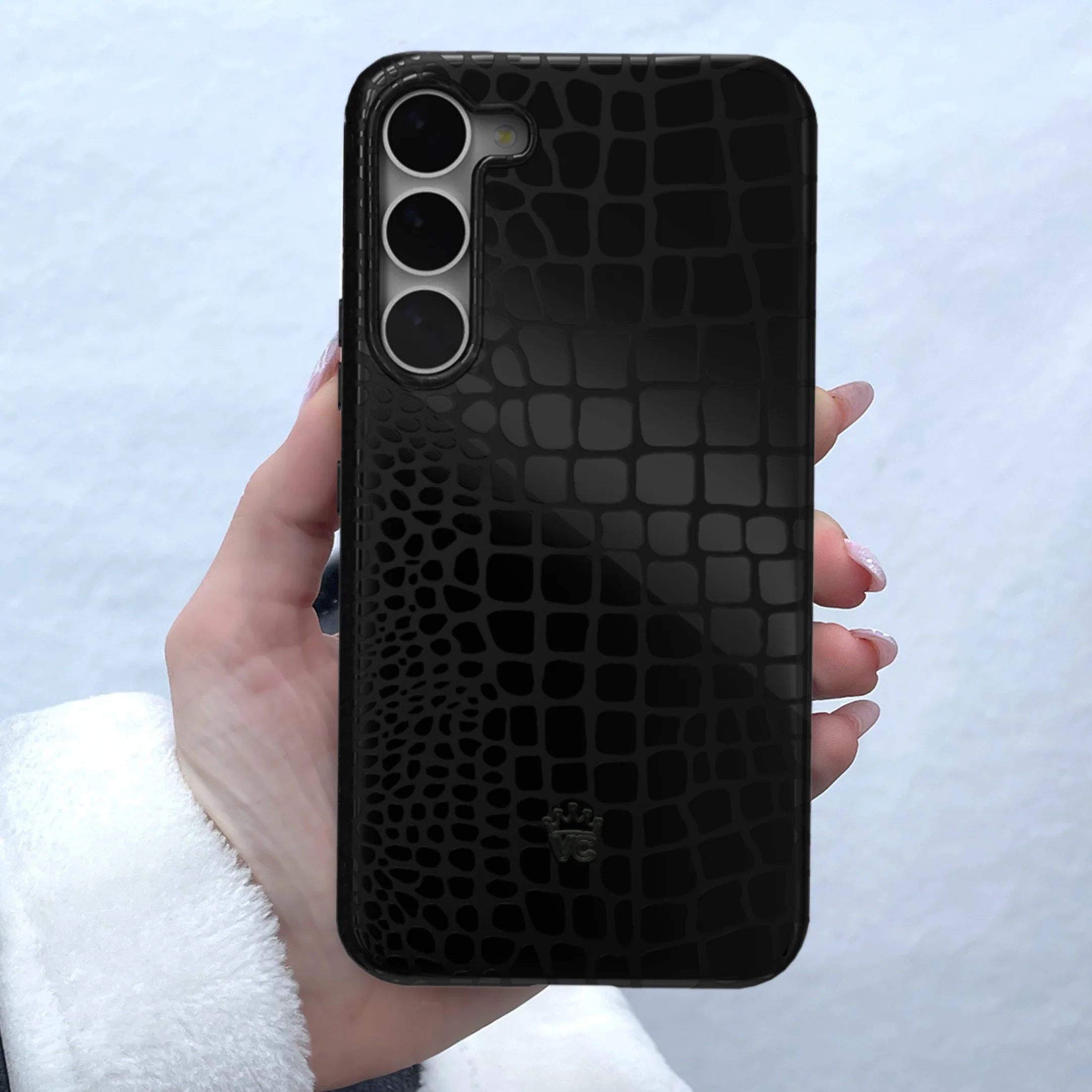 Black Croc Samsung Case - Image 44