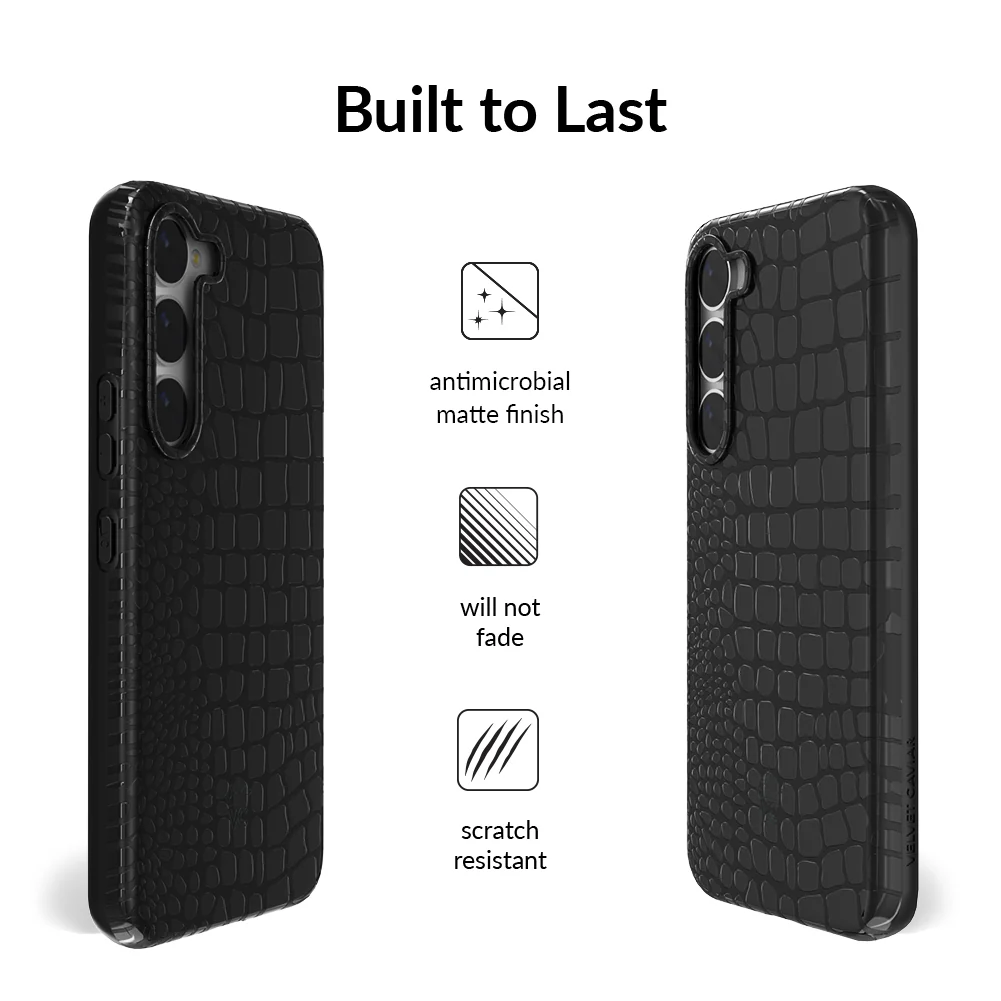 Black Croc Samsung Case - Image 46