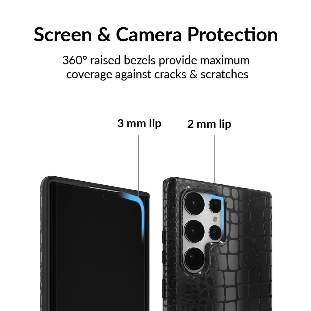 Black Croc Samsung Case - Image 51