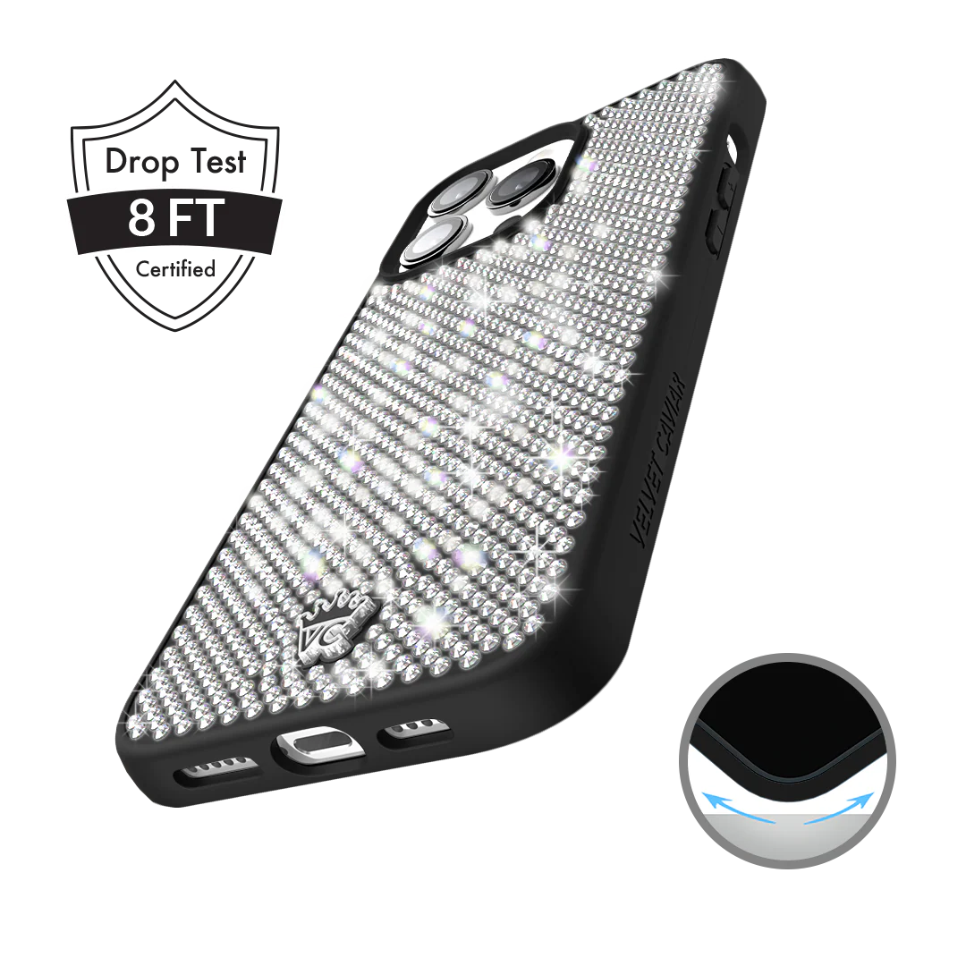 Black Caviar Crystals iPhone Case - Image 9