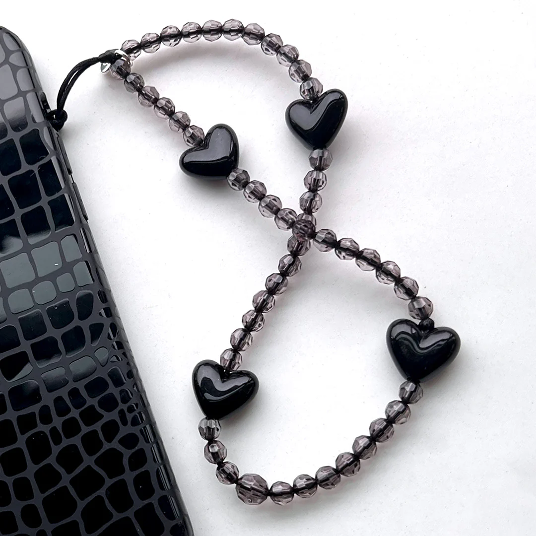Black Heart Phone Charm - Image 2
