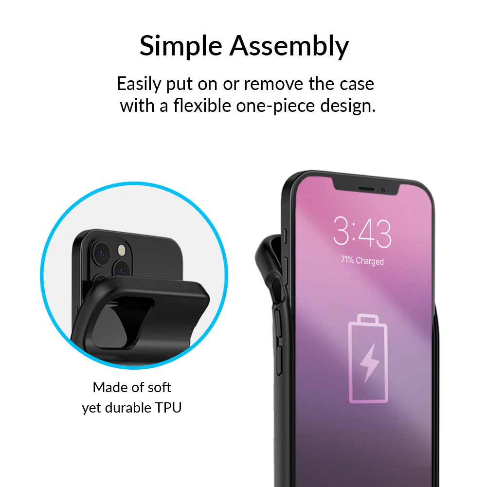 Black Gingham iPhone Charging Case - Image 55