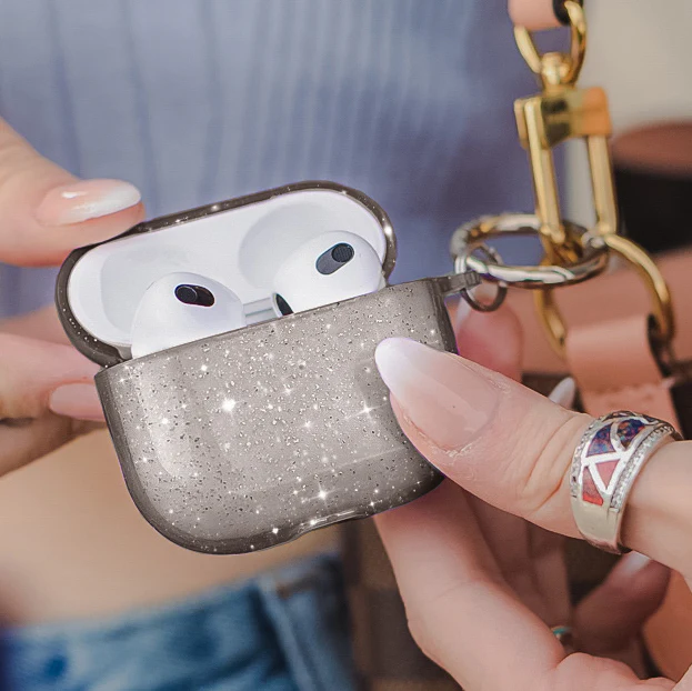 Grey Stardust AirPod Case - Image 7