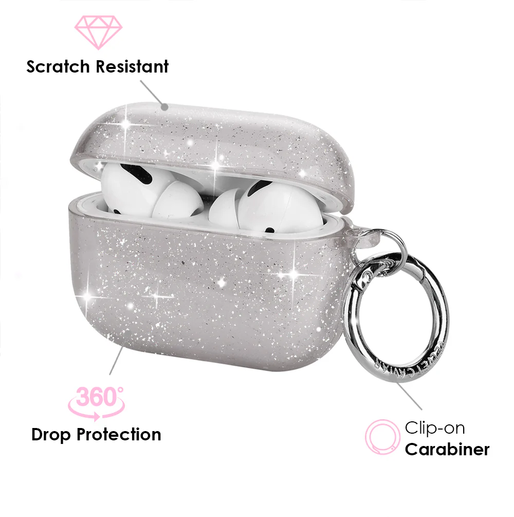 Grey Stardust AirPod Case - Image 8