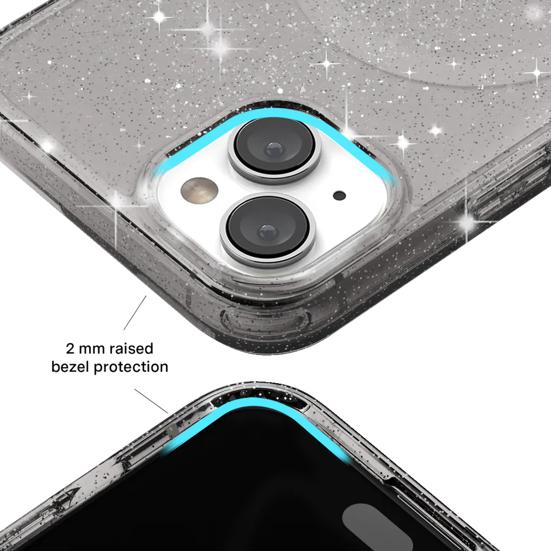 Grey Stardust Glitter iPhone Case - Image 108