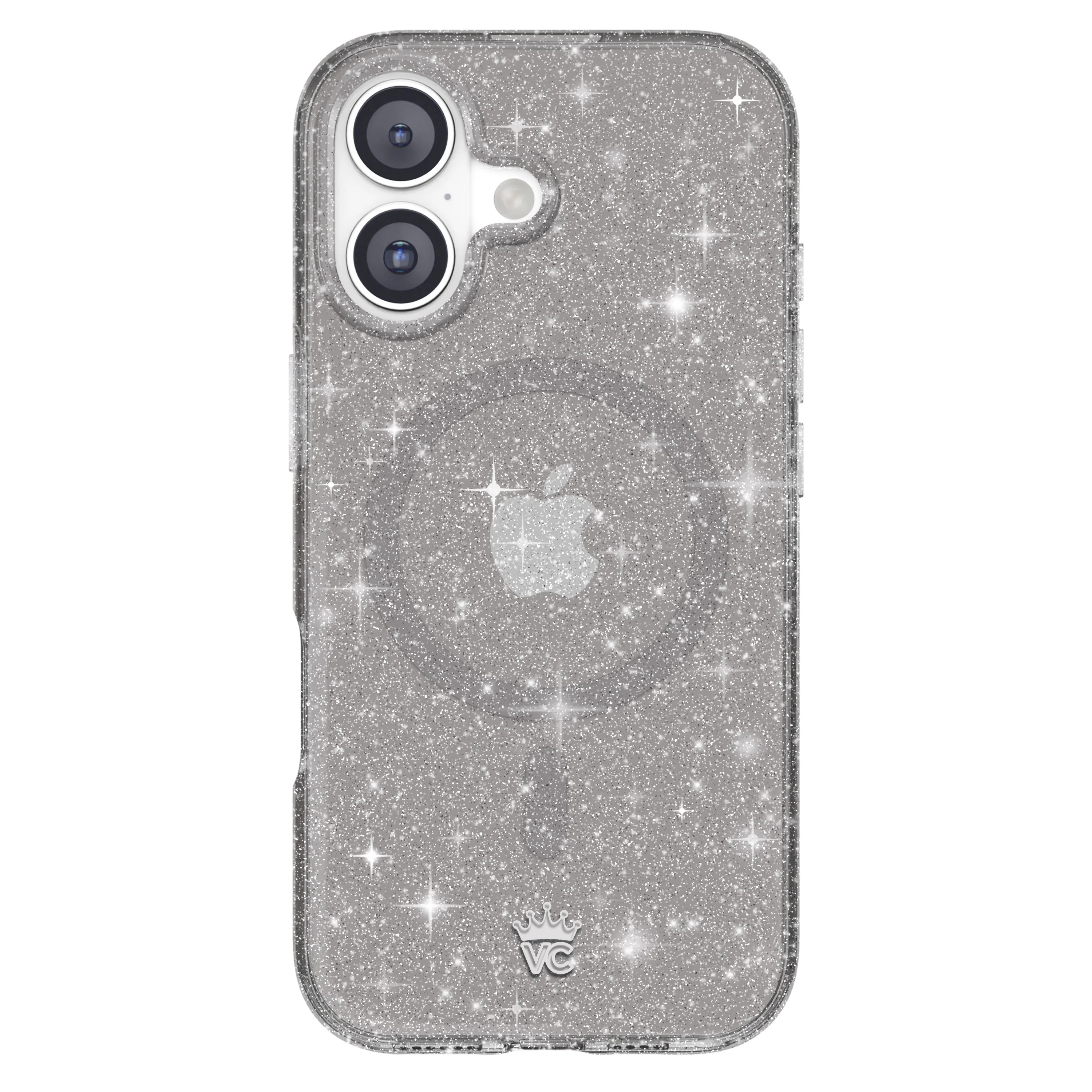 Grey Stardust Glitter iPhone Case - Image 142