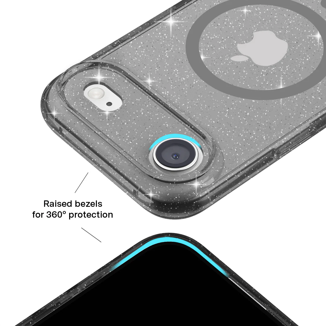 Grey Stardust Glitter iPhone Case - Image 149