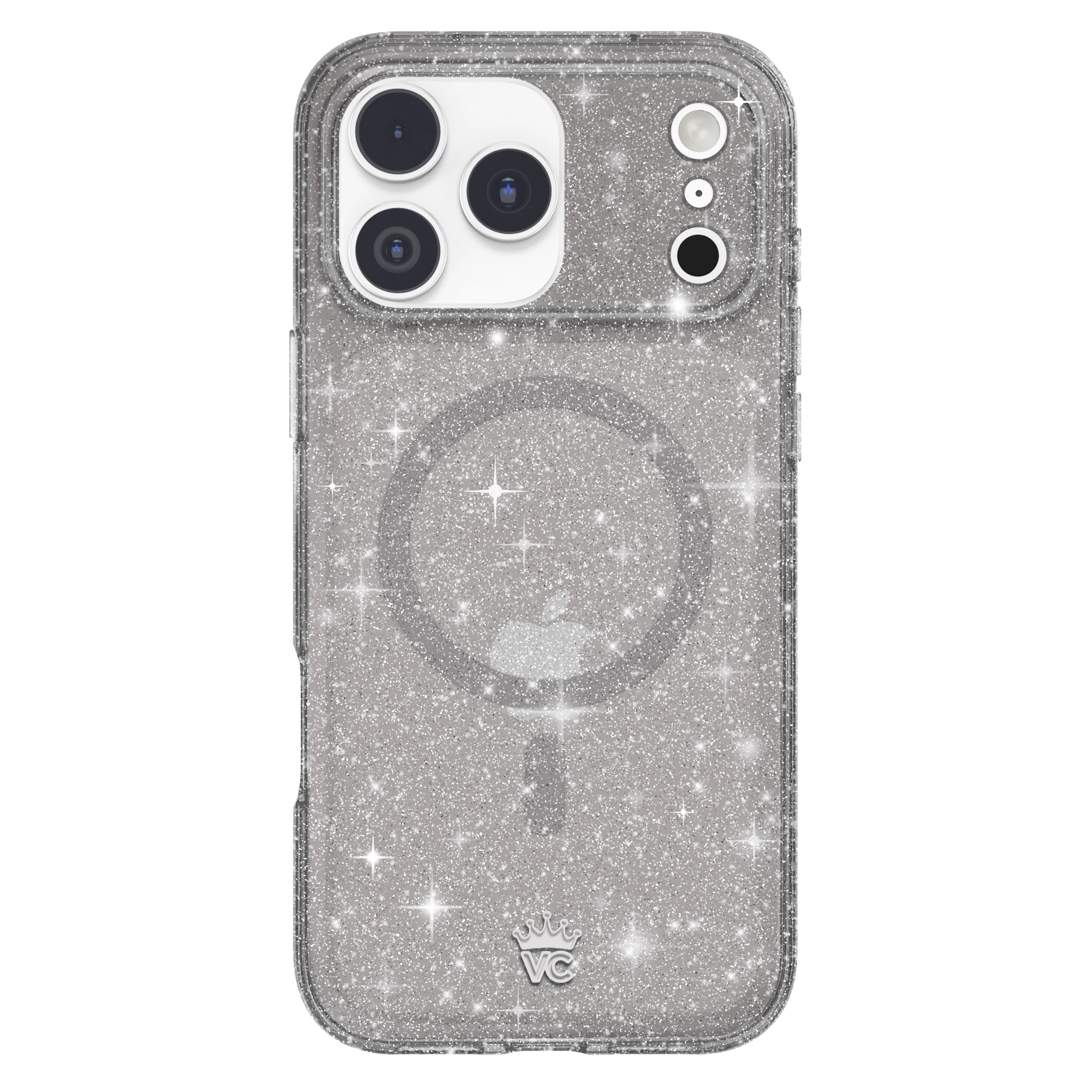 Grey Stardust Glitter iPhone Case - Image 152