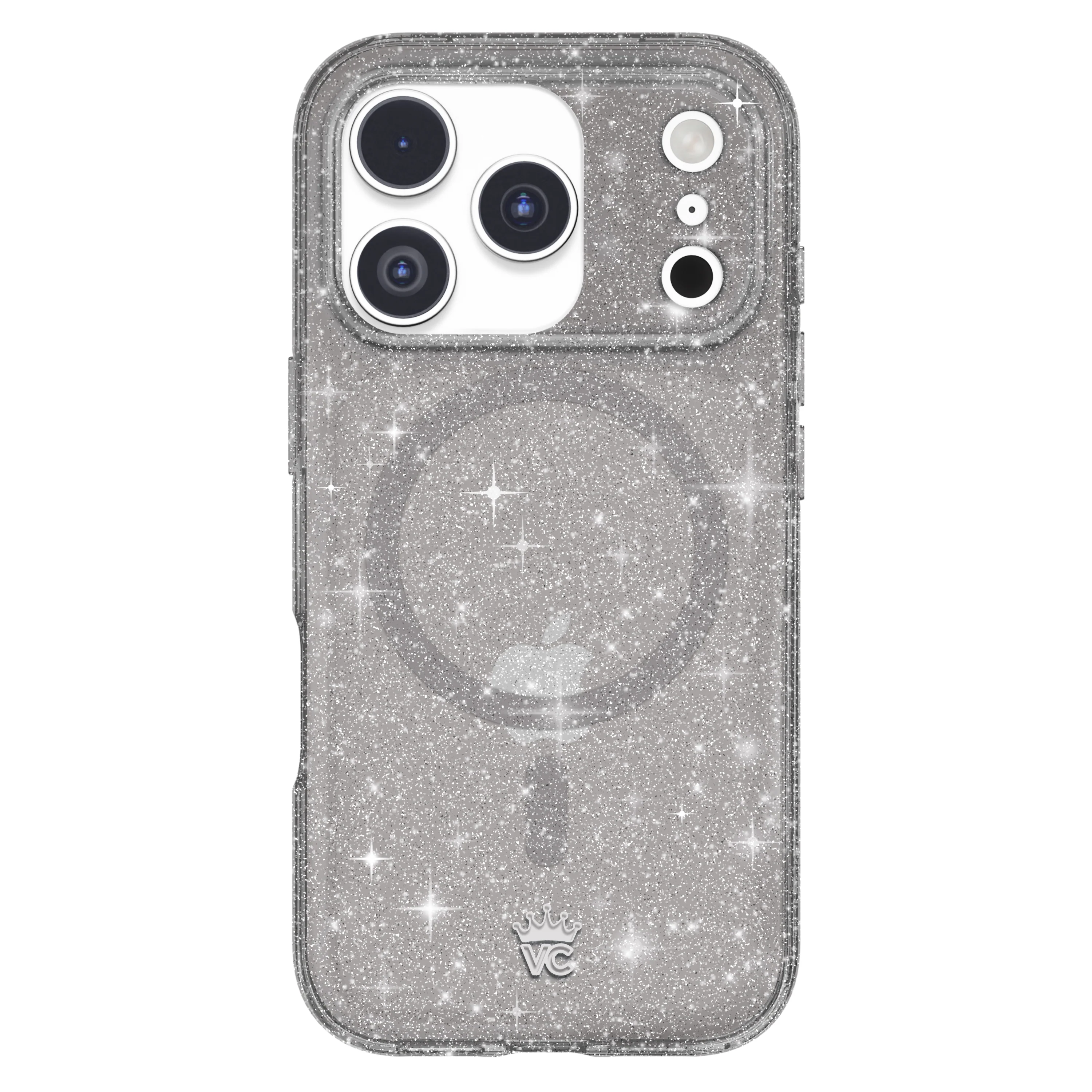 Grey Stardust Glitter iPhone Case - Image 157