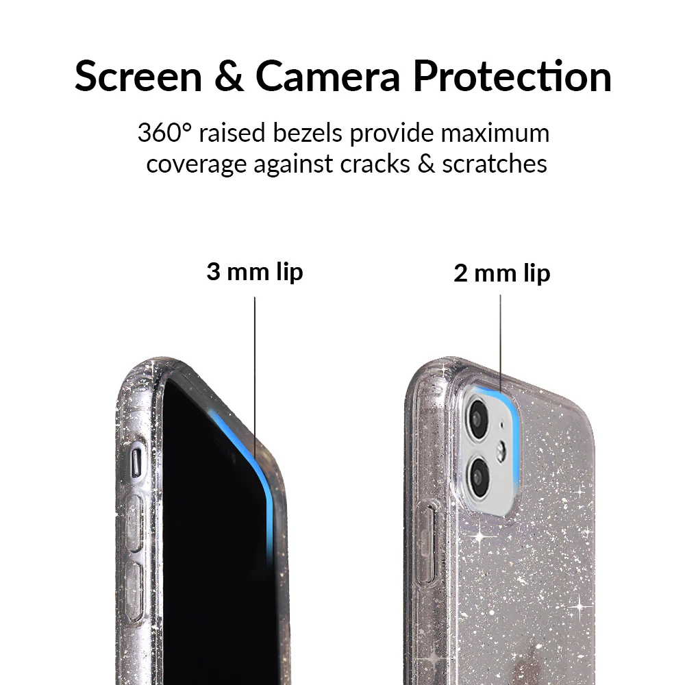 Grey Stardust Glitter iPhone Case - Image 27