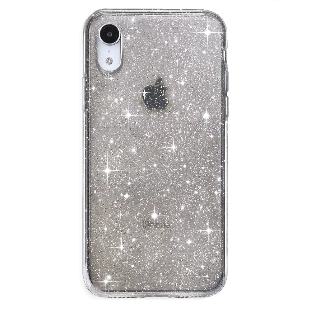 Grey Stardust Glitter iPhone Case - Image 51