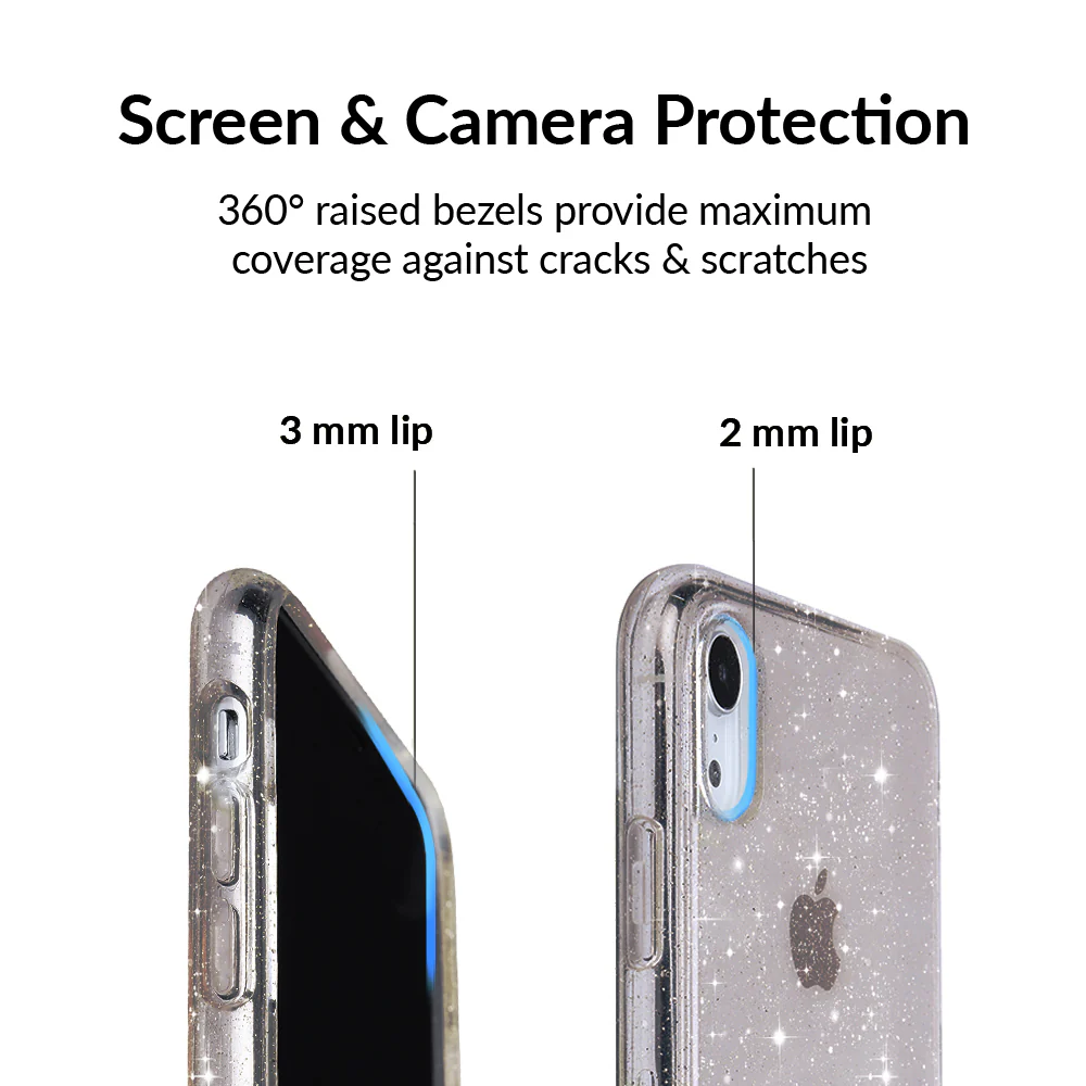 Grey Stardust Glitter iPhone Case - Image 52