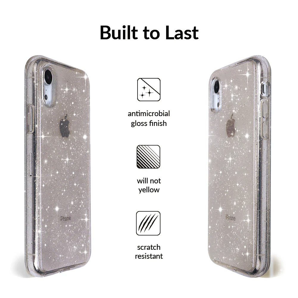Grey Stardust Glitter iPhone Case - Image 54