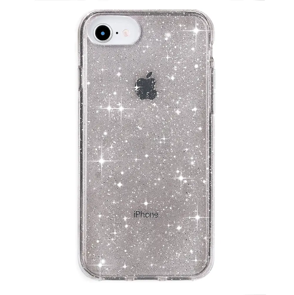 Grey Stardust Glitter iPhone Case - Image 56
