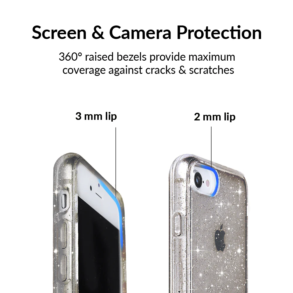 Grey Stardust Glitter iPhone Case - Image 57