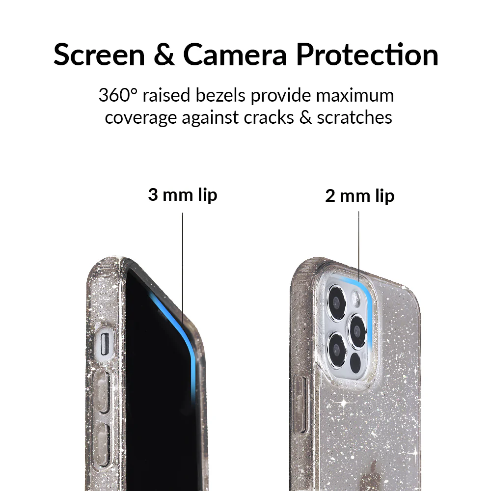 Grey Stardust Glitter iPhone Case - Image 7