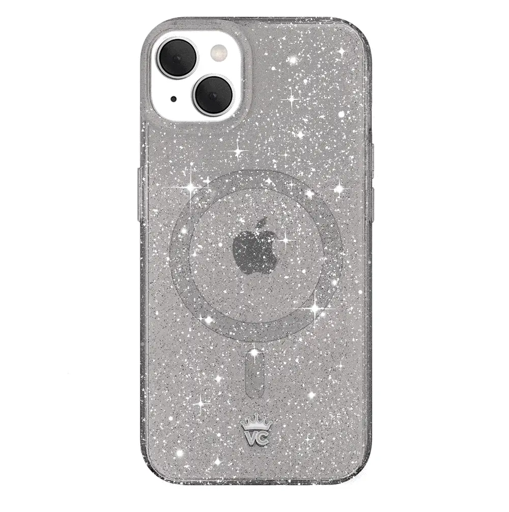Grey Stardust Glitter iPhone Case - Image 82