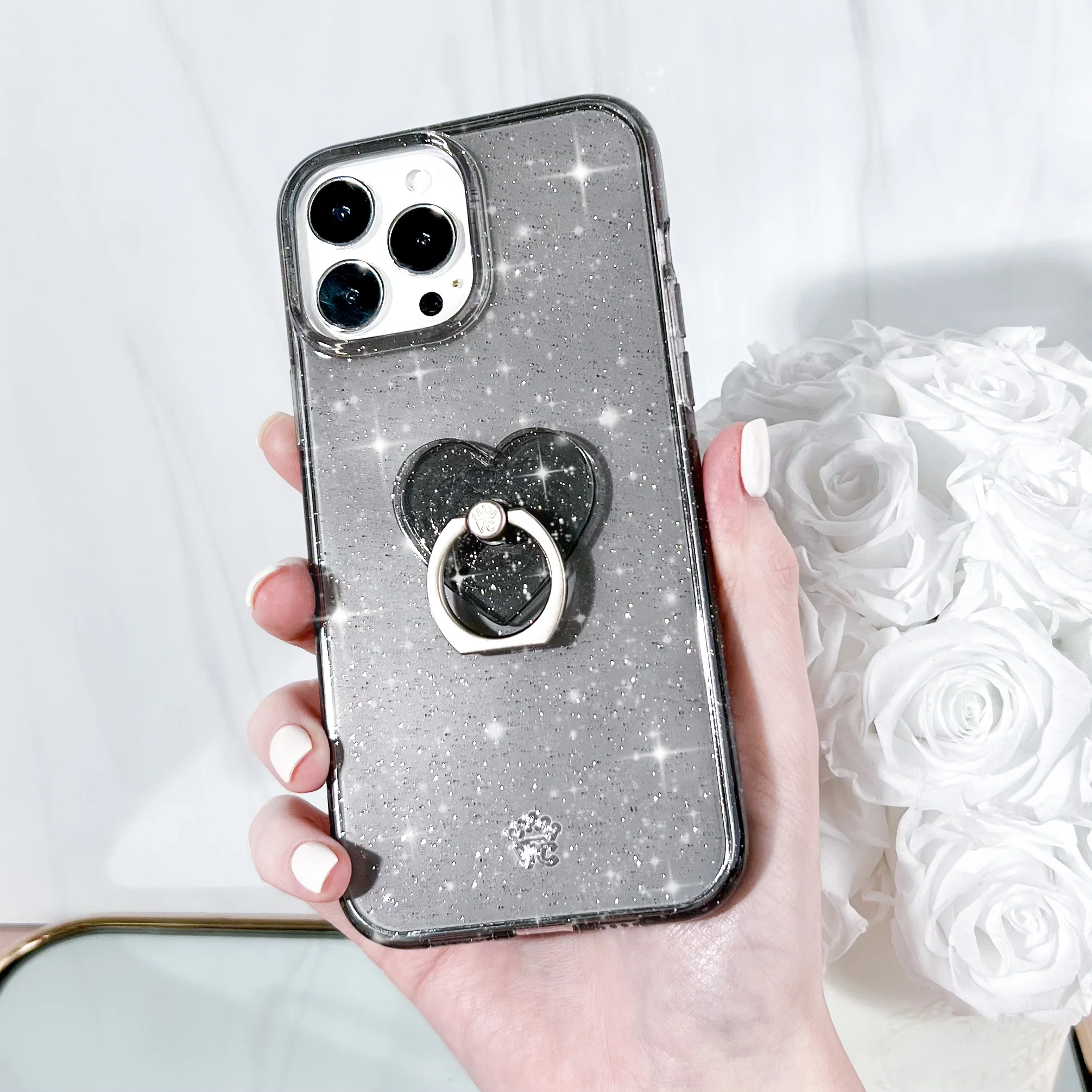 Grey Stardust Phone Ring - Image 2