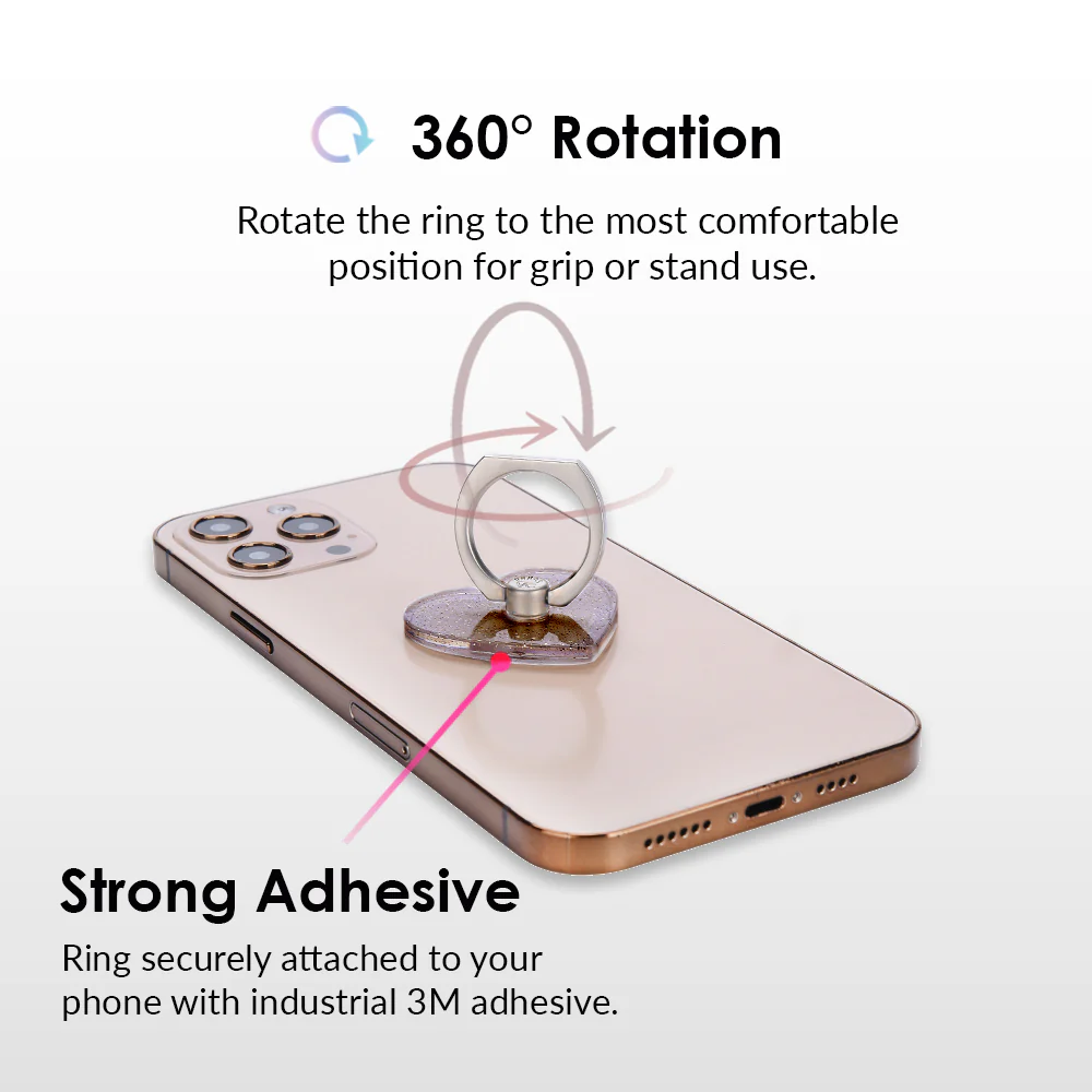 Grey Stardust Phone Ring - Image 4