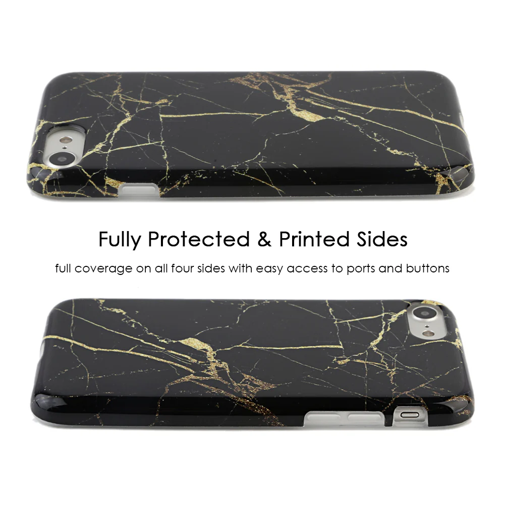 Black & Gold Marble iPhone Case - Image 14
