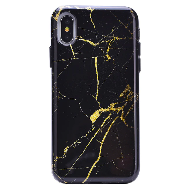 Black & Gold Marble iPhone Case - Image 6