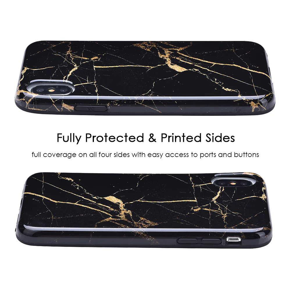 Black & Gold Marble iPhone Case - Image 9
