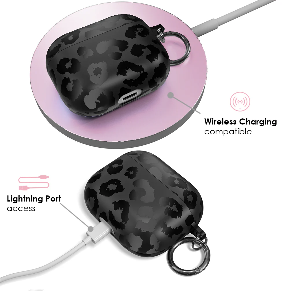 Black Leopard AirPod Case - Image 11