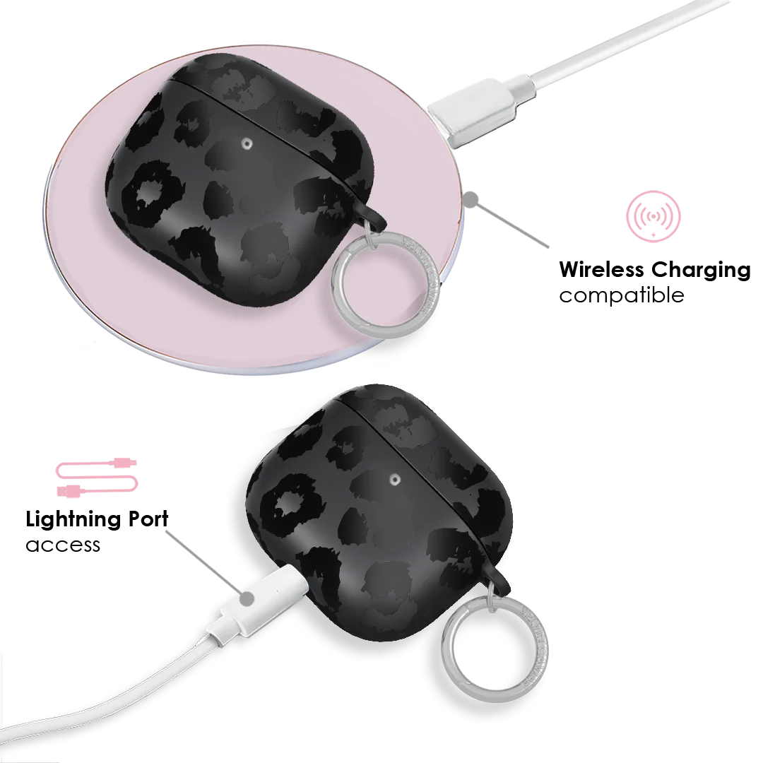 Black Leopard AirPod Case - Image 15