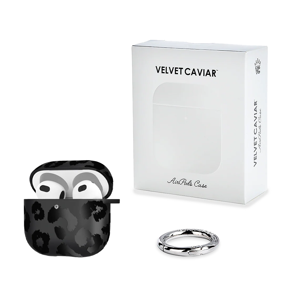 Black Leopard AirPod Case - Image 16